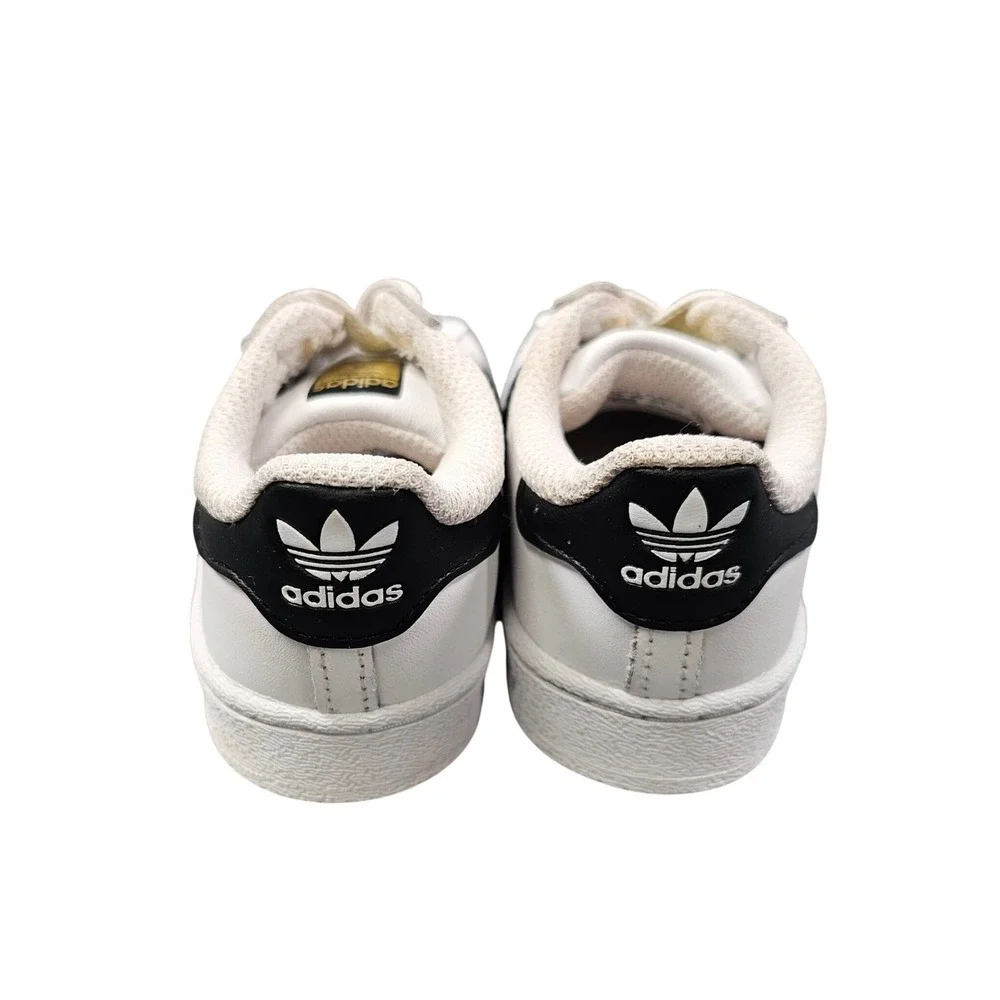 Adidas Originals Superstar El Toddler White Black Sneaker Shoes FU7717 Size 7.5K